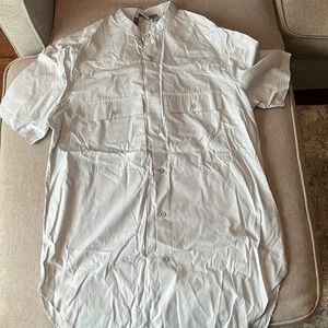 ASOS Men’s Collarless Button Down Short Sleeve Shirt